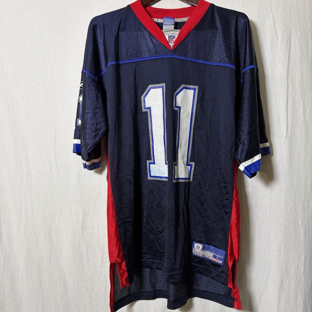 VTG Buffalo Bills Drew Bledsoe #11 Reebok On Field NFL Equipment Jersey Large